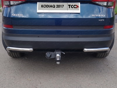 Skoda Kodiaq 2017-	Защита задняя (уголки) 42,4 мм